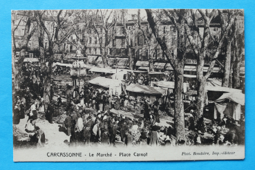 Ansichtskarte AK Caracassonne 1910-1920 Le Marché Frankreich France 11 Aude
